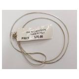 Sterling Silver Snake Chain Necklace Italy