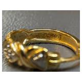 Gold-Plated 925 Sterling Silver Hoop Earrings