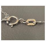 Sterling Silver Heart Pendant Necklace Italy