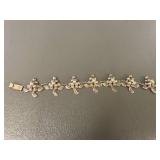 Vintage Sterling Silver Grape Cluster Bracelet