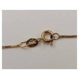 Gold Tone Sterling Sliver Pendant Necklace Medallion Filigree Flower Design Set w/ Gemstones