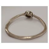 925 Sterling Silver Pearl Ring Minimalist Design