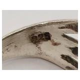 Unique Vintage 925 Silver Wrap Dolphin Motif Ring