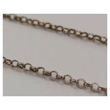 Elegant Gold Toned Sterling Silver Floral Necklace