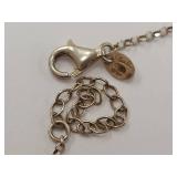 Elegant Gold Toned Sterling Silver Floral Necklace