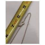 Elegant Gold Toned Sterling Silver Floral Necklace