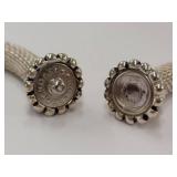 Stockto Sterling Silver Mesh Necklace