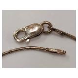 Colorful Beaded Sterling Silver Necklace with Rhinestone Accents