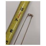 Colorful Beaded Sterling Silver Necklace with Rhinestone Accents