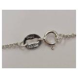 Sterling Silver Ball Pendant Necklace FAS 925 Thai Design