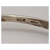 Sterling Silver N.E.W. Torque Necklace Modern Design