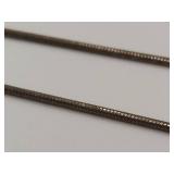 925 Sterling Silver Chain Necklace with Sterling Beads