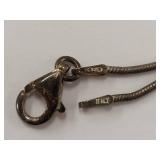 925 Sterling Silver Chain Necklace with Sterling Beads