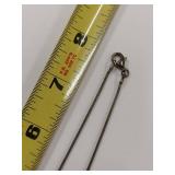 925 Sterling Silver Chain Necklace with Sterling Beads