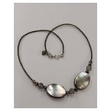 Sterling Silver Shell Bead Necklace