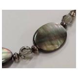 Sterling Silver Shell Bead Necklace