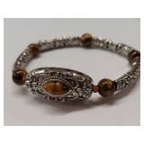 Beaded Bracelet Lot & A Sterling Silver Bracelet