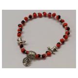 Beaded Bracelet Lot & A Sterling Silver Bracelet