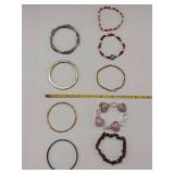 Unique Lot of Assorted Costume Jewelry Bracelets