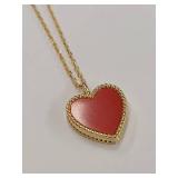 Rachel Zoe Gold-Tone Sterling Silver Heart Necklace