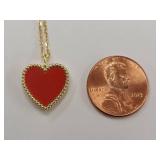 Rachel Zoe Gold-Tone Sterling Silver Heart Necklace