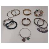 Assorted Costume Jewelry Bracelet Collection