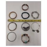 Assorted Costume Jewelry Bracelet Collection