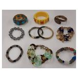 Vintage and Modern Costume Jewelry Bracelet Lot