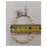 Elegant Cultured Pearl Bracelet with Wish Charm