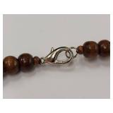 Huge Statement Handcrafted Resin & Wood Bead Necklace