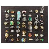 A Collection Of Costume & Some Sterling Silver Rings