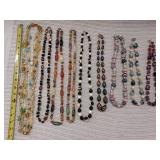 Colorful Beaded Costume Jewelry Necklaces