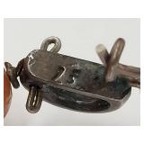 Sterling Silver Earrings with Elegant Orange Stones