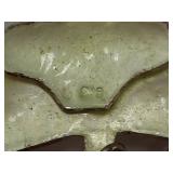 Sterling Silver Luna Moth Design Enamel Earrings