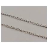 Sterling Silver Necklace with Genuine Blue Topaz Pendant