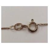 Designer Glamira "Moncoeur" Sterling Silver Ruby Pendant Necklace