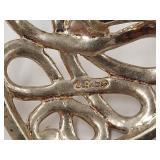 Sterling Silver Heart Pendant with Miniature CZ or Glass Gemstones