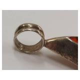 Vintage Sterling Silver Teardrop Pendant 950