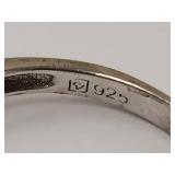 Sterling Silver Ring with Pink Cushion Gemstone