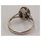 Vintage Sterling Silver Ring with Purple Stone