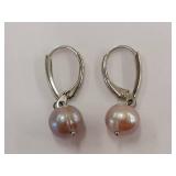 Sterling Silver Freshwater Pearl Earrings S925