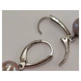 Sterling Silver Freshwater Pearl Earrings S925