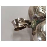 Sterling Silver Engraved Heart Pendant