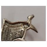 Sterling Silver Fairy Pendant on Crescent Moon