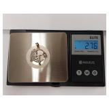 Sterling Silver Fairy Pendant on Crescent Moon