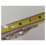 Elegant Sterling Silver Freshwater Pearl Bracelet