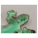 Sterling Silver Lizard Earrings with Enamel 925