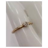 Sterling Silver Ring with Stone Accent Design