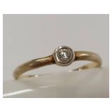 Sterling Silver Ring with Stone Accent Design