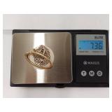 Elegant Sterling Silver Chain with Gold-Plated Oval Pendant